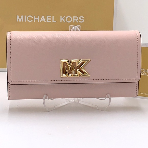 NWT MICHAEL KORS MIMI LARGE BIFOLD WALLET POWDER BLUSH COLOR - Picture 2 of 16